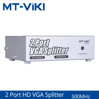 mt viki vga video splitter distributor 1 input to 2 output ultra clear support widescreen monitors mt 5002