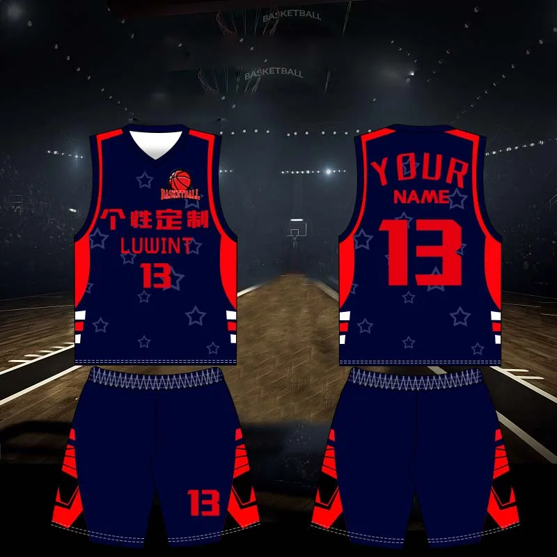 DIY New Basketball jersey Suit Male And Female Couple thermal sublimation technology Custom Outdoor Sports Training Suits | Спорт и