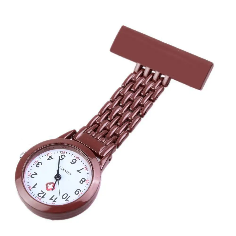 Модные Симпатичные карманные часы медсестры на клипсе булавка кулон туника