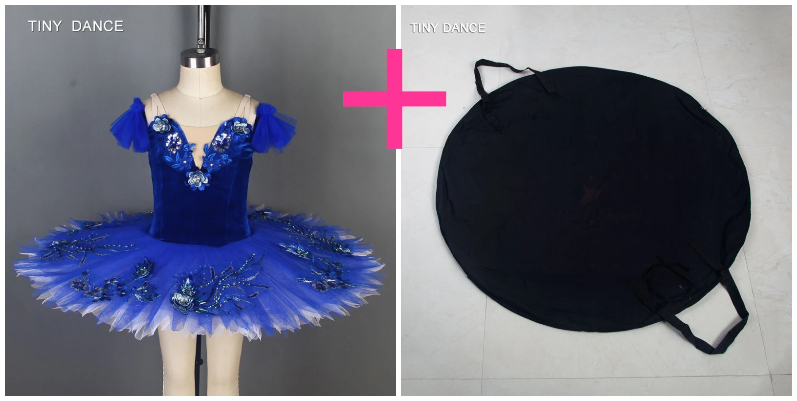 tutu and black bag Синей птицы деревьев пересылка балетное с юбкой пачкой балетная пачка для девочек для выступлений на сцене или конкурса балерина плать-профессиональная балетная юбка-пачка BLL092 - Цвет: tutu and black bag