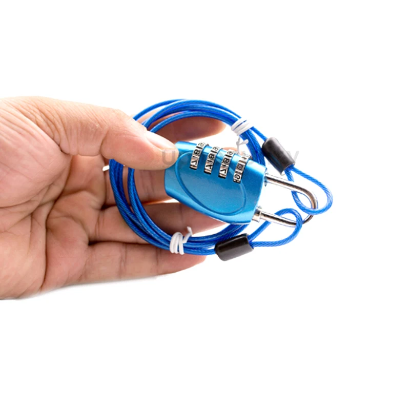 Полезный Противоугонный велосипедный кабель с двойной петлей прочная оплетка из