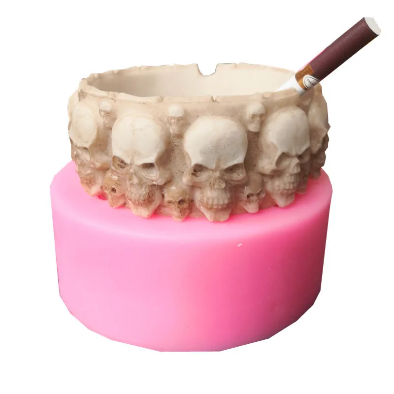 

Пепельница в виде черепа цемент силиконовая форма гипсовая шоколадная свеча форма для мыла конфет кухонные инструменты для выпечки торта у...