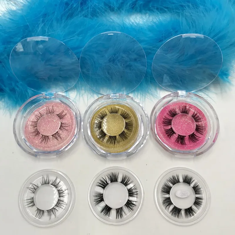 

FDshine Segmented Eyelashes Wispy 1 Box Fluffy False Eyelashes Natural Thick Lashes Handmade Eye Extension for Eye Makeup