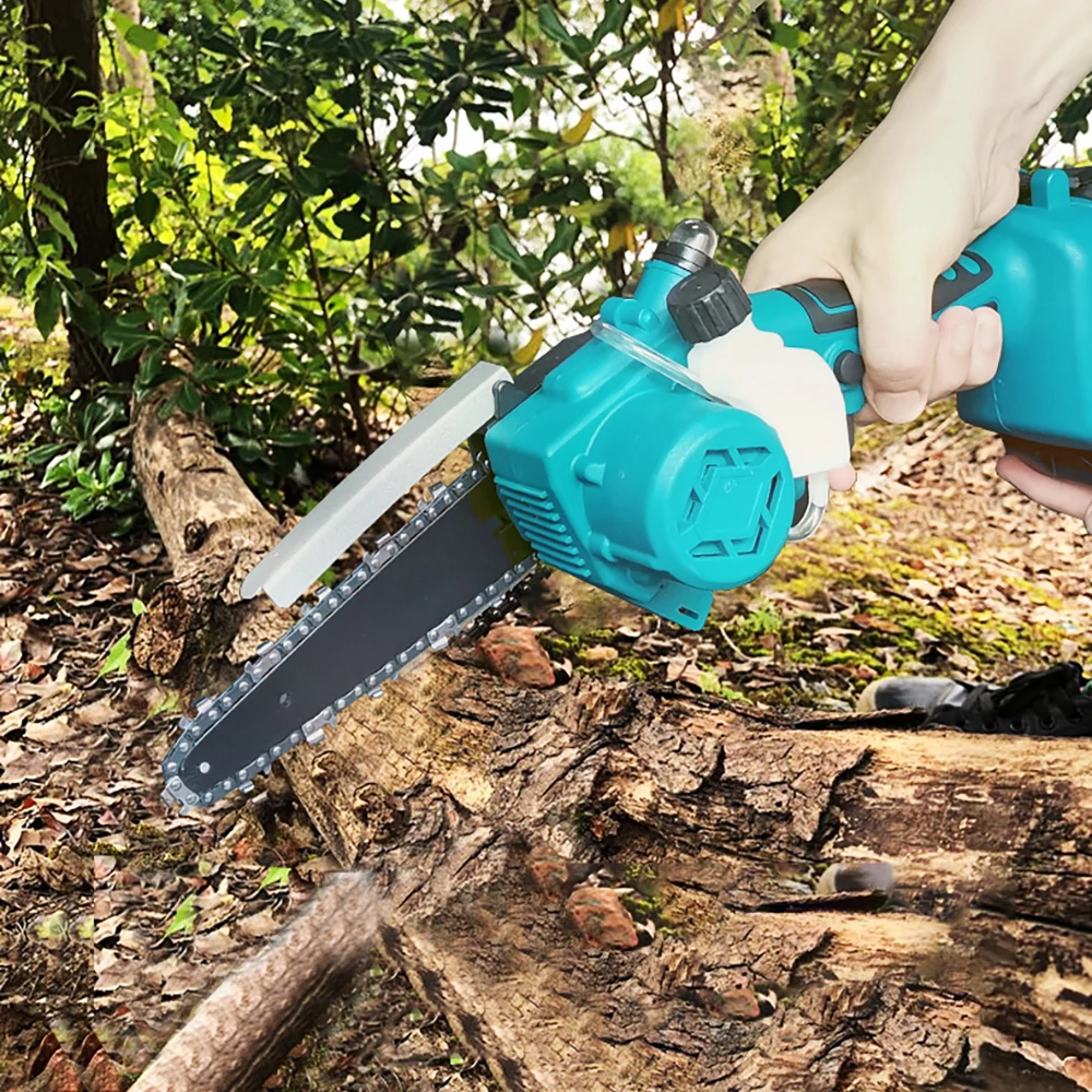 Brushless Electric Saw 1280W 6Inch 6M/S Chain 21V 4000mah Battery Cordless Chainsaws Woodworking Tools Garden Trimmer | Инструменты