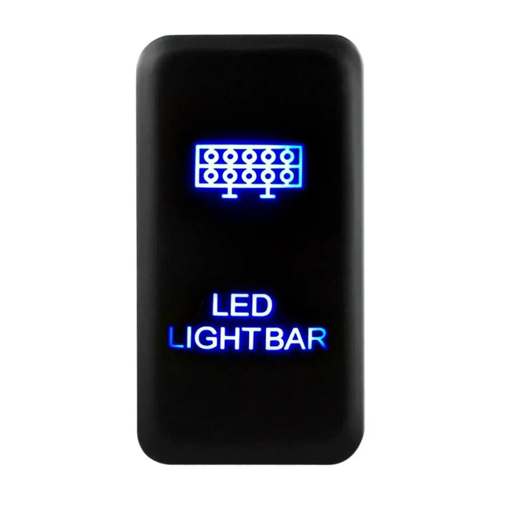 12 В синий 2 светодиодный автомобильный сменный сторонний ВКЛ./ВЫКЛ. Светодиодный