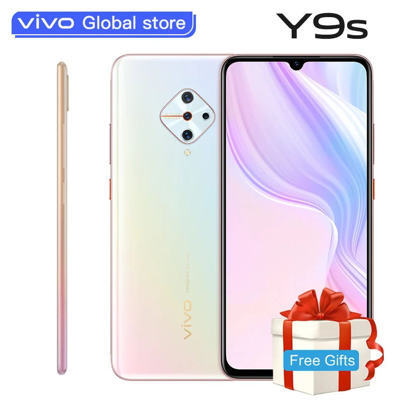 Мобильный телефон vivo Y9s 8 ГБ + 128 Гб Snapdragon 665 Oct Core 4500 мАч 18 Вт 6 38 дюйма 32 Мп 48 МП 4