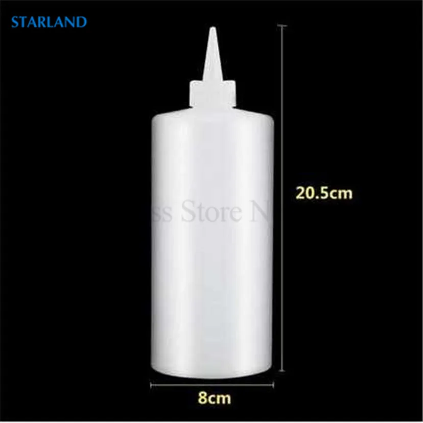 Белая бутылка запасная часть для ручного наполнителя соуса Джем соус