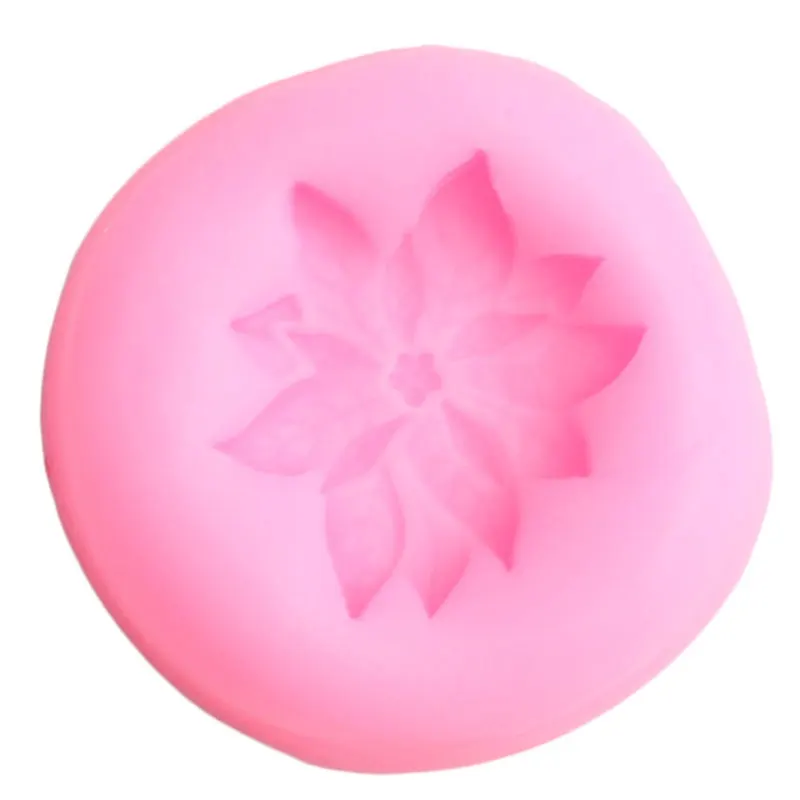 3D пуансеттия Цветок Силиконовые Формы для кексов фигурки жениха и невесты