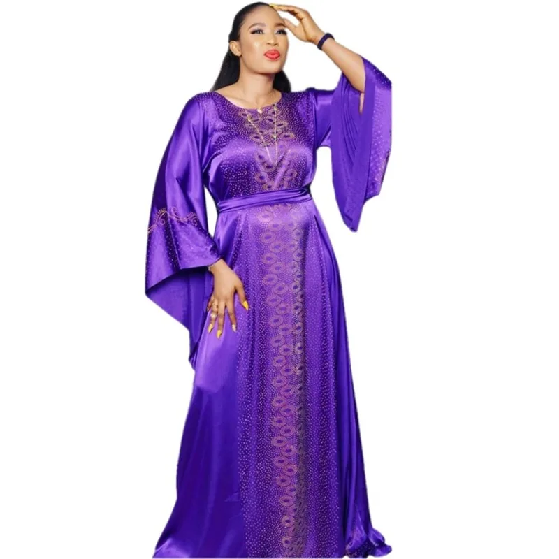 

Длинное платье Дашики, африканские платья для женщин, Bazin, летнее платье макси со стразами, африканская одежда, Женская африканская одежда