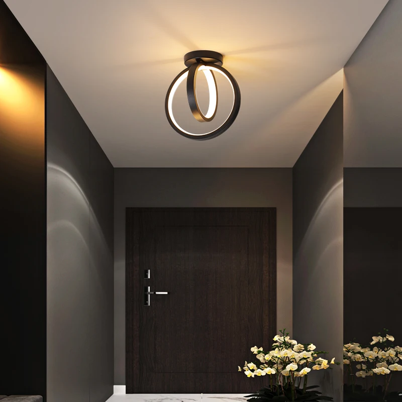 

Gold/black Modern LED Ceiling Lights living room Corridor aisle cloakroom porch entrance hall balcony home led Ceiling Lamp