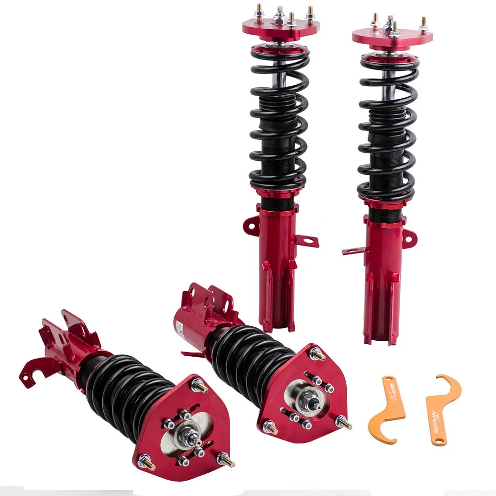 

Coilover Coil Struts for Toyota Corolla AE92 AE101 AE111 88-99 Suspension 24 Step Adjustable Damper
