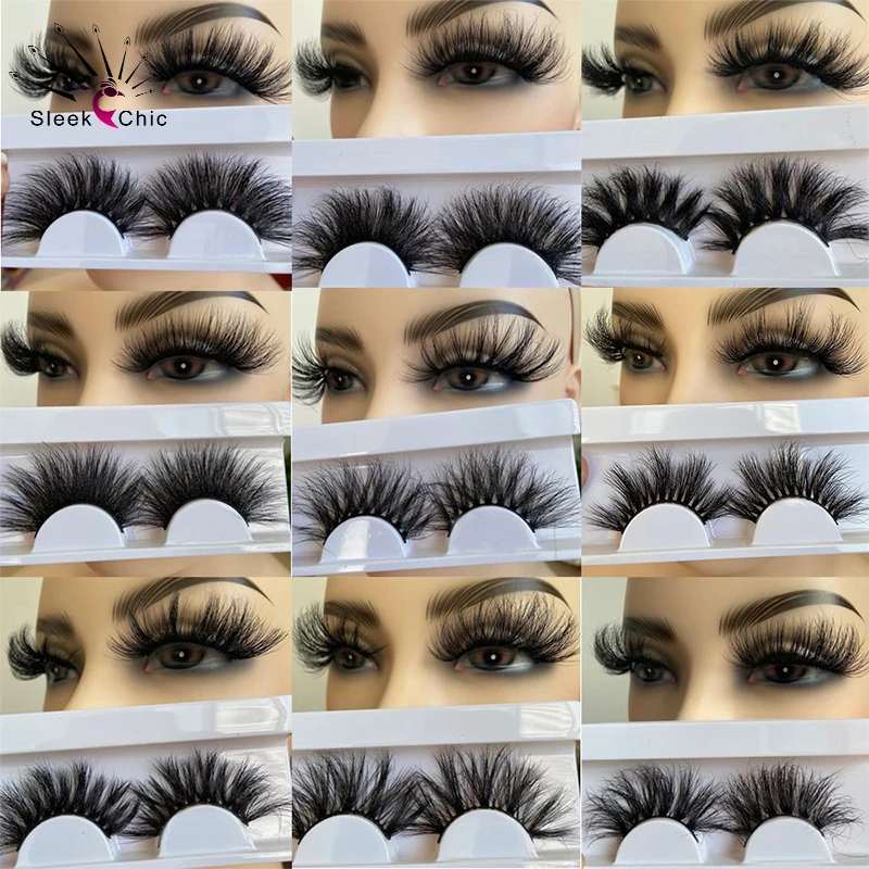 

Premium 8D False Lashes Fluffy Mink Eyelashes Wholesale Fake Lashes In Bulk Full Strip Eyelashes Dramatic 25mm Lashes Vendors