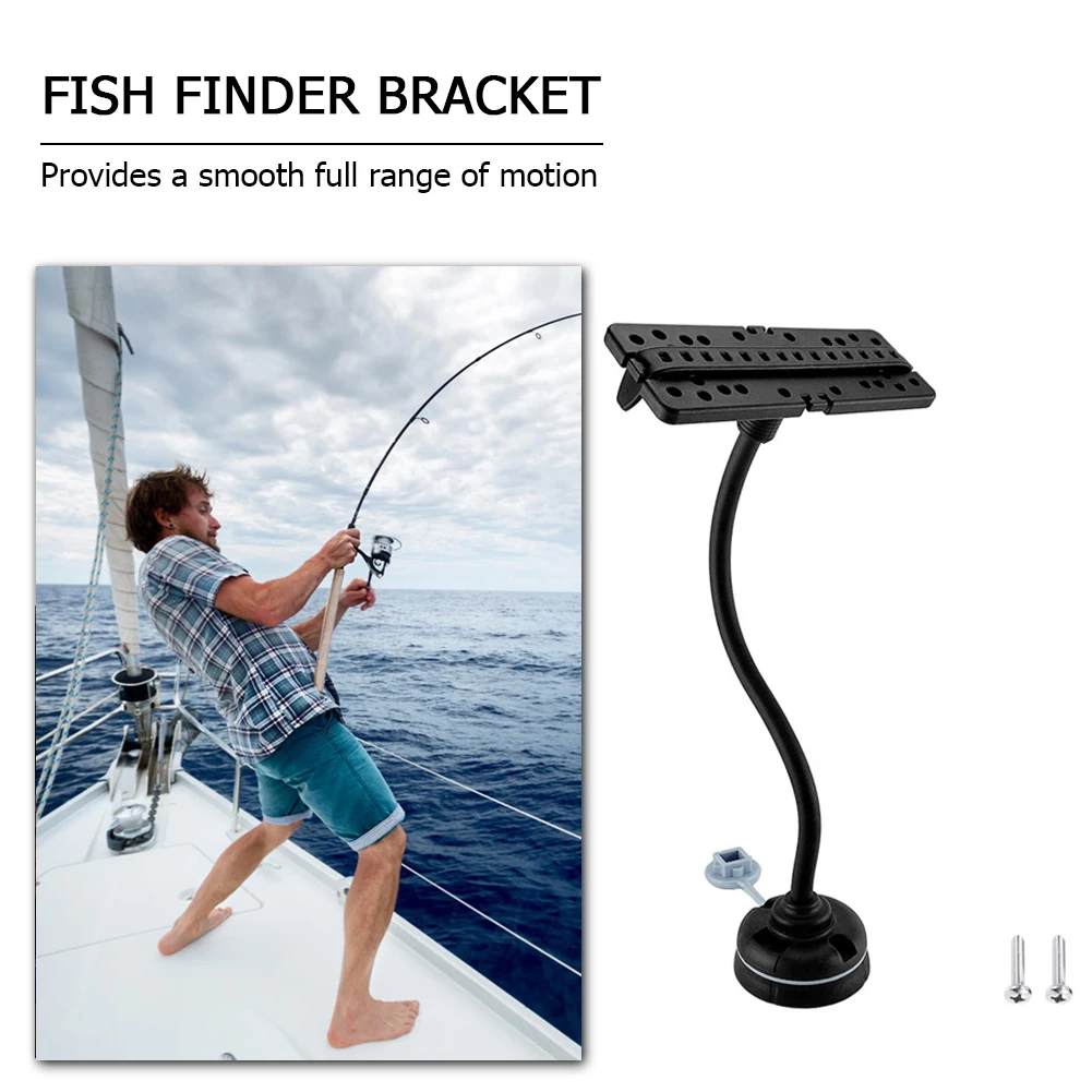 

Rotating Electronic Fish Finder Mount Fishfinder GPS Map Plate Seat Bracket