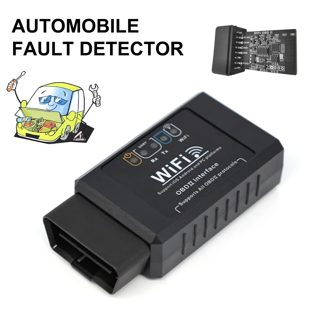 

2021 новейший OBD2 WIFI ELM327 V 1,5 сканер для iPhone IOS /Android АВТО OBDII диагностический инструмент OBD 2 ODB II ELM 327 V1.5 Wi-Fi