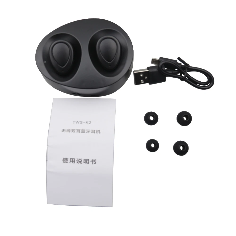 Гарнитура bluetooth наушники TWS K2 Беспроводная гарнитура дальность передачи до 10