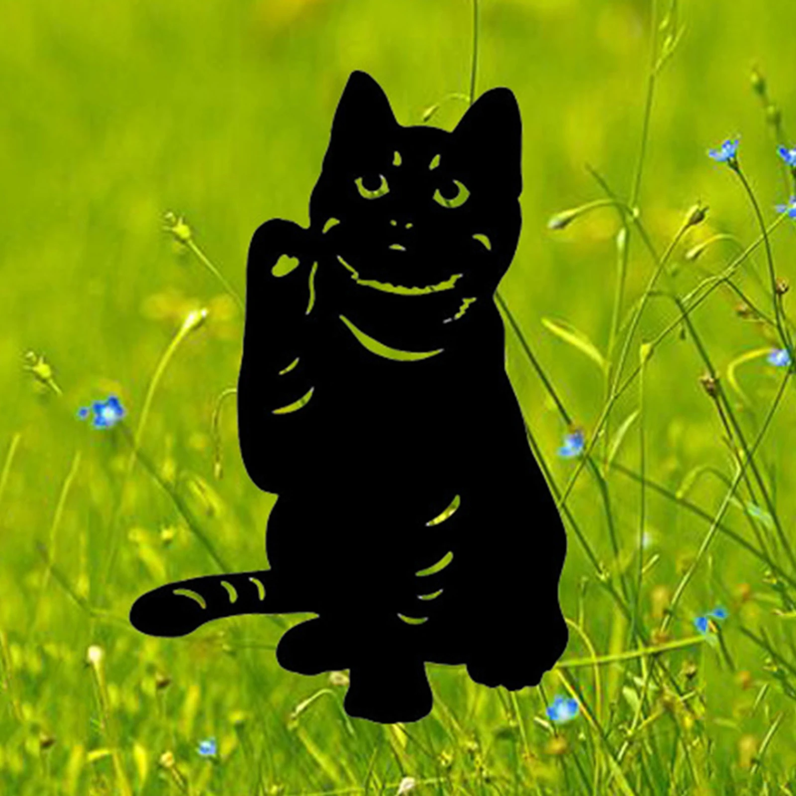

Cat Garden Acrylic Stakes Black Cat Silhouette Stake for Yards, Gardens