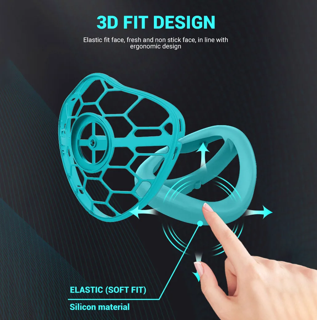 Респиратор для лица модная сменная Силиконовая маска защиты от пыли и углерода