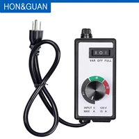 honguan 110v variable 15a fan speed controller for hydroponics inline duct fan exhaust with wire