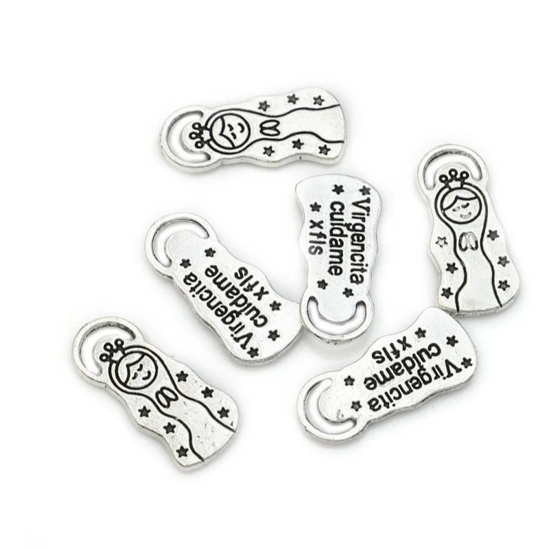 10 шт./лот Античная Посеребренная русская девушка Волшебная Подвеска Браслеты