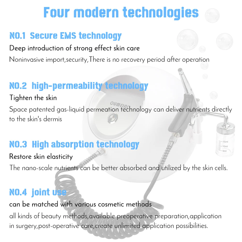 Портативный распылитель для лица с водяным кислородом увлажнение омоложение