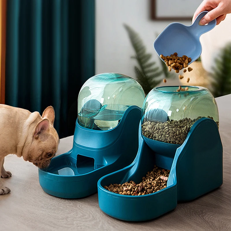 

3.8L Pet Dog Cat Automatic Feeder Bowl For Drinking Water 1.8KG Slow Food Feeding Container Supplies For Dogs Bowls And Bowls