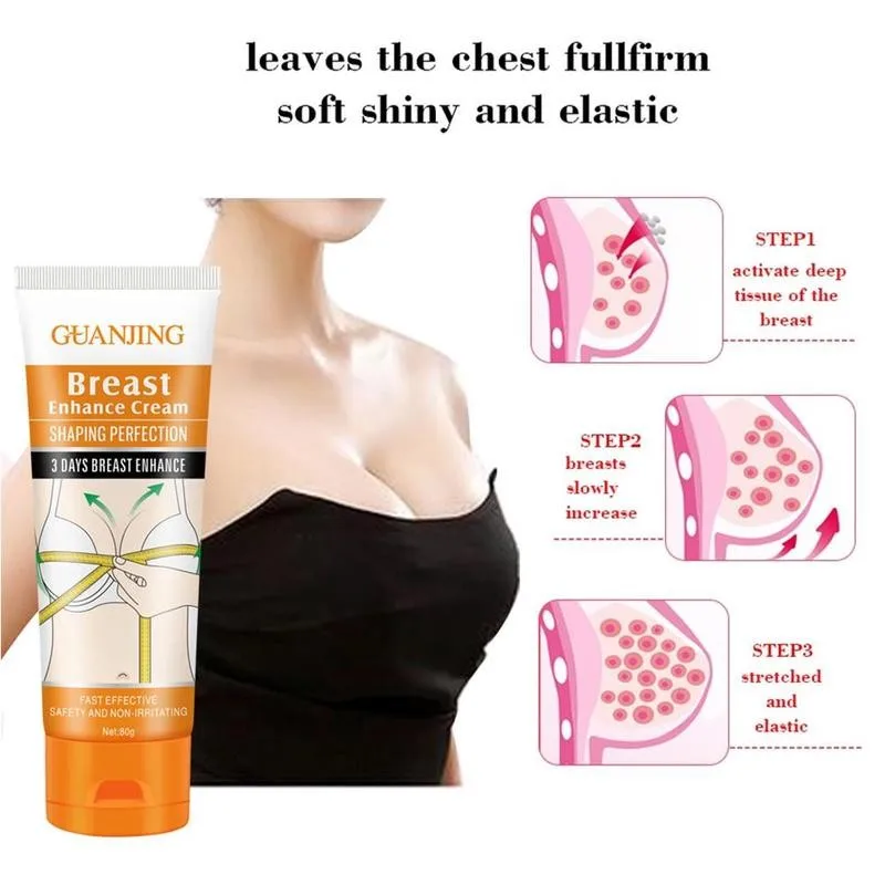 

80g Breast Care Cream Plump And Moisturizing Delicate Firming Massage Enhancement Breast Repair Curve Cream Breast Skin W6N3