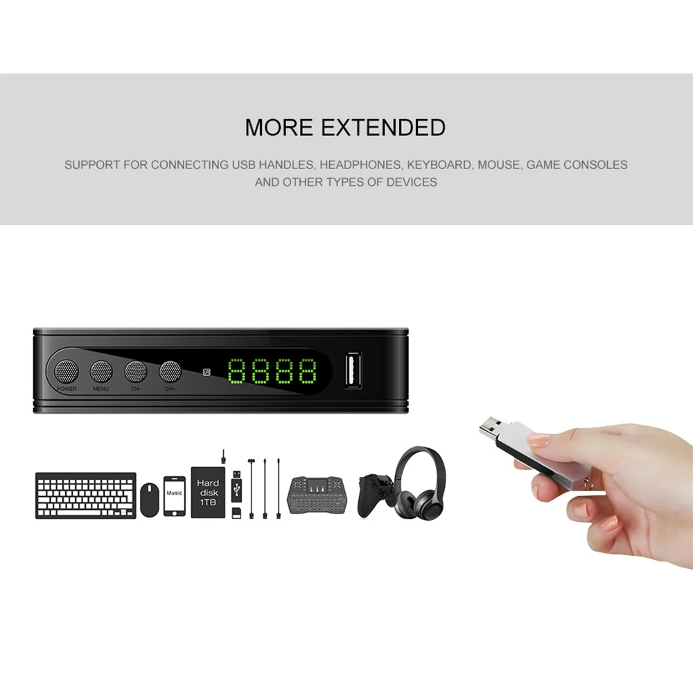 U2C DVB-T2 ТВ-тюнер HD цифровой ТВ-приемник DVB T2 рецептор H.264 HD ТВ-приставка DVBT2 декодер DVB-T приставка для русского ТВ бесплатно