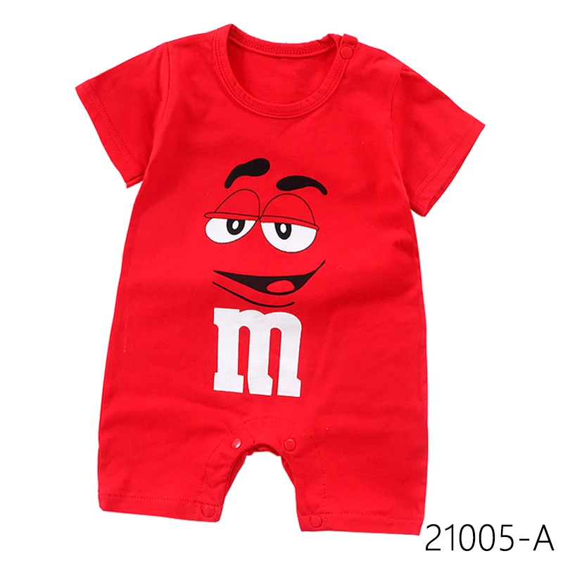 Детский комбинезон с коротким рукавом хлопковый слитный жирафом для мальчиков и