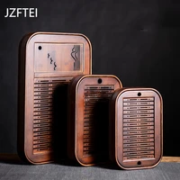tea natural tea holder tray set of bamboo mat wood storage drainage water on board tea table chinese house accessories bamb%c3%ba