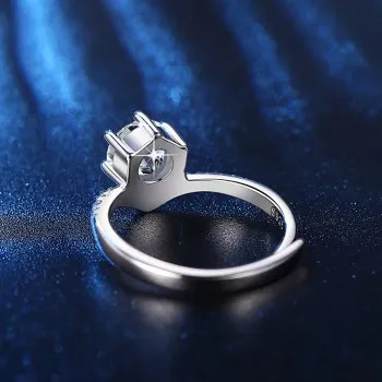

New Temperament Women's Crown Shape Moissanite Ring 1 Carat Diamond Ring Wholesale TJZ201 Jewelry Wedding Rings Whole Sale