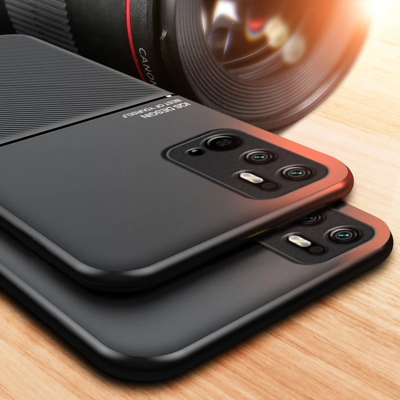 Fashion Protection Phone Case For Xiaomi Redmi Note 10 10S Pro 5G 4G Max Shockproof Anti Shock TPU Shell Car Magnetic Back Cover