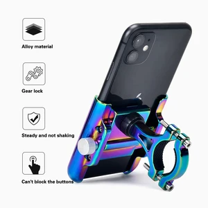 universal motorcycle bike bicycle aluminum alloy colorful moto phone holder for kawasaki zx9r yamaha ybr 125 parts honda nc free global shipping