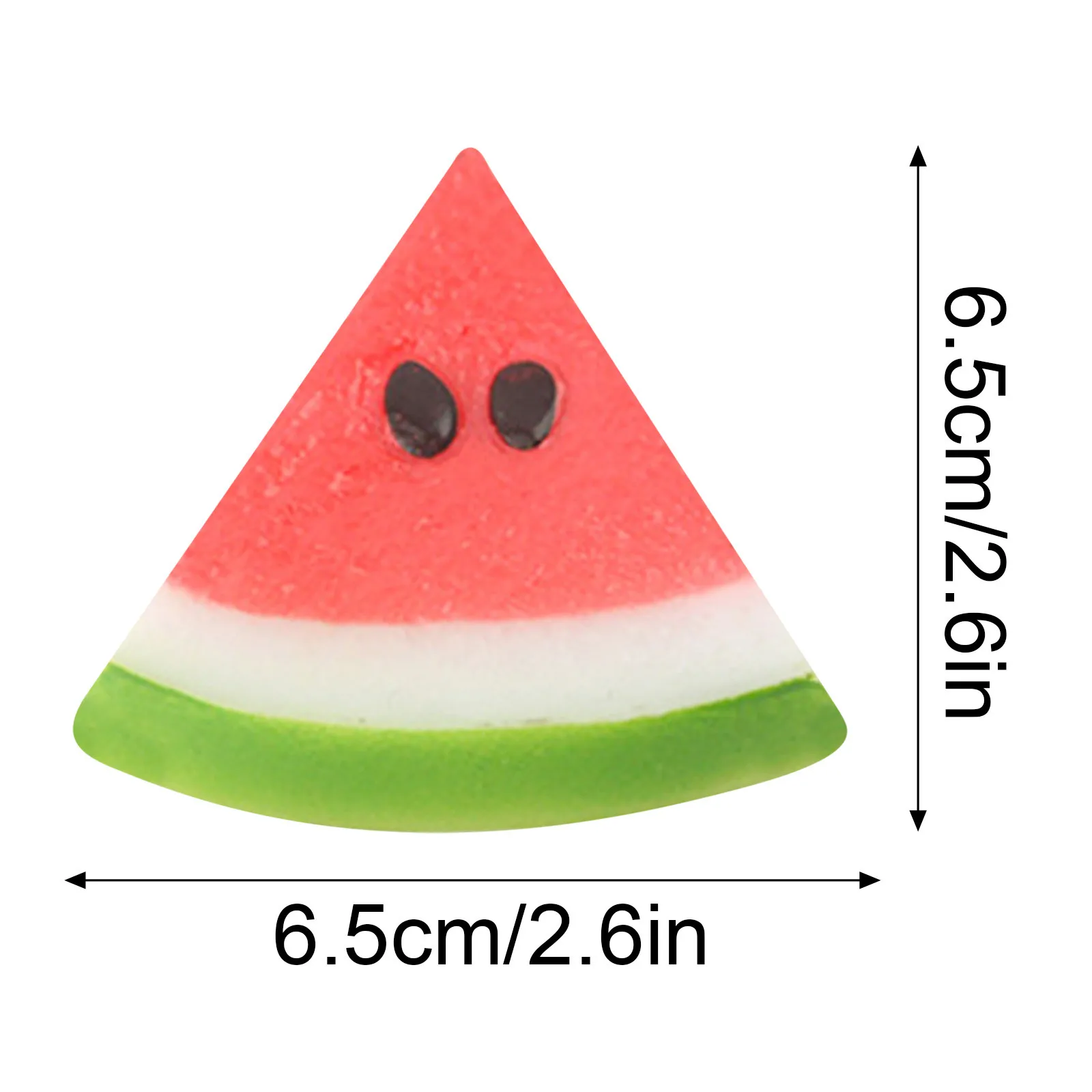 

10pc Artificial Fruit Fashion Creative Artificial Plastic Red Watermelon Slice Realistic Fruit home Decoration