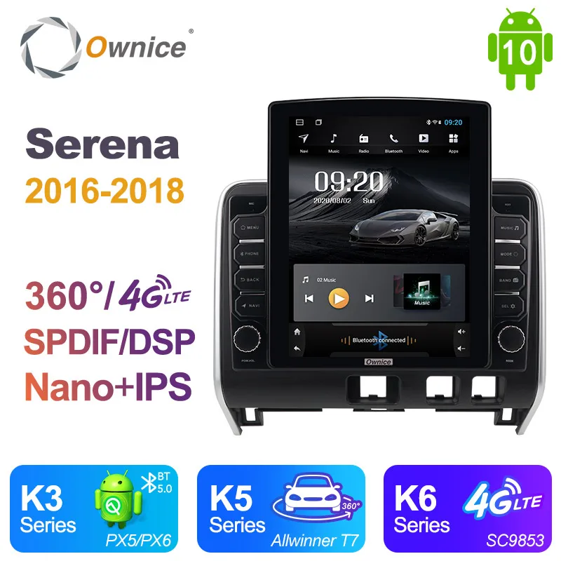 

Автомагнитола Ownice, 2 Din, Android 10,0, для Nissan сирена 2016-2018, автомобильное радио, GPS-навигация, мультимедиа, DSP, 4G, LTE 360