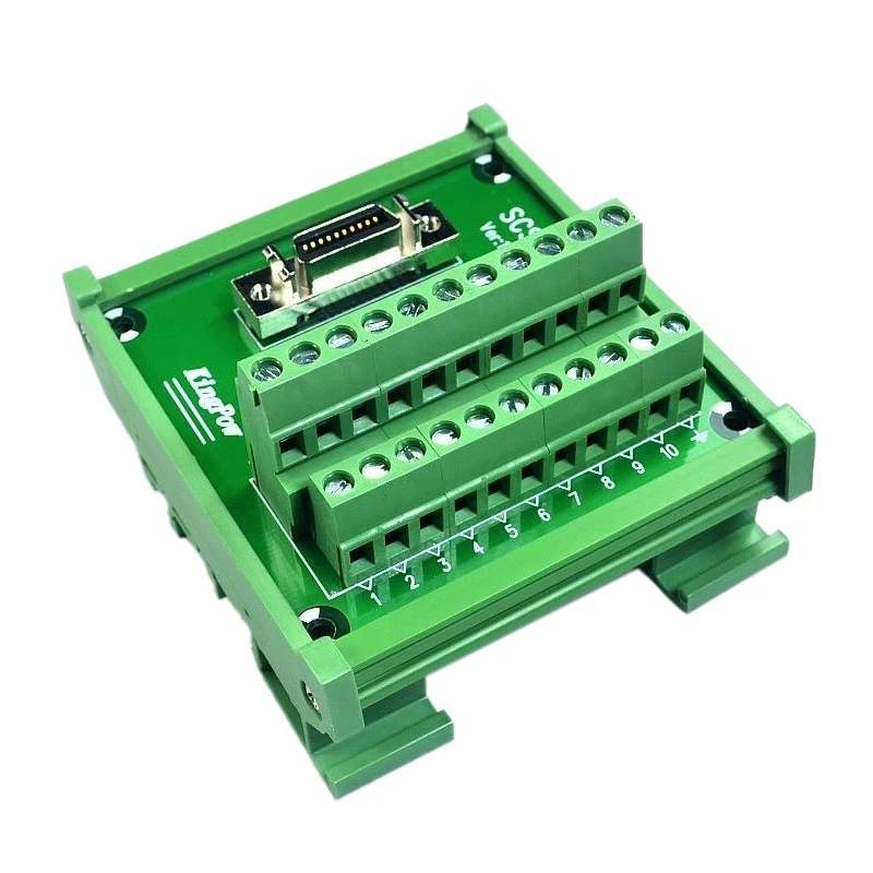 SCSI-20 Pin CN Тип Женский модуль Плата Клеммная колодка Разъем DIN рейка крепление |