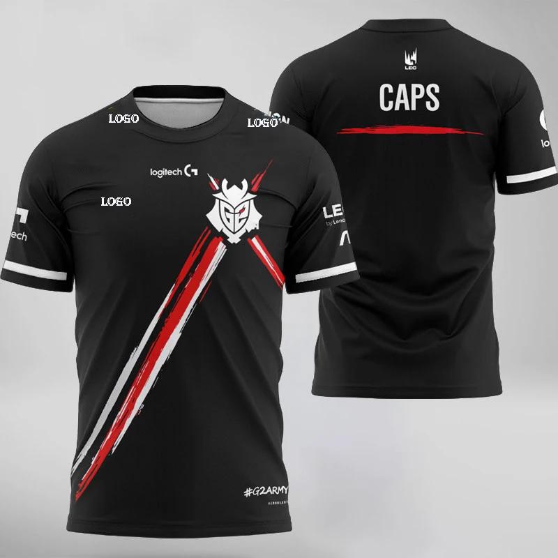 

LoL LEC G2 Esports Team Jersey 2021 CSGO G2 Pro Player 2019 Major Jersey Uniform Custom ID Name Fans Tee Shirt Men Women T-Shirt