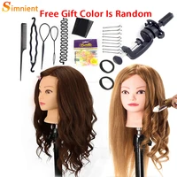 85 real human hair mannequin heads for hair training styling professional hairdressing cosmetology dolls head for hairstyles