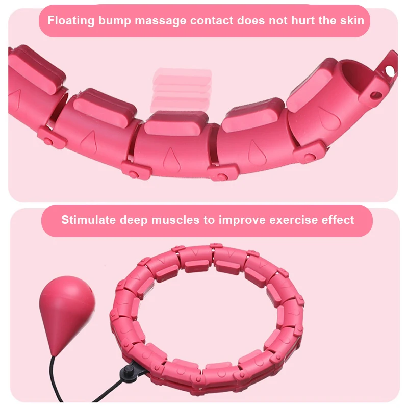 

Adjustable Sport Hoops Abdominal Thin Waist Exercise Detachable Massage Hoops Fitness Equipment Gym Home Training Weight Loss