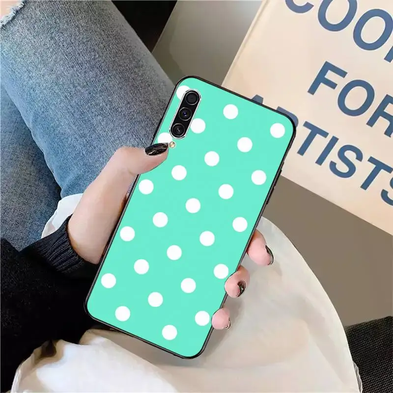

Polka dots pattern Phone Case For Samsung galaxy S 9 10 20 A 10 21 30 31 40 50 51 71 s note 20 j 4 2018 plus