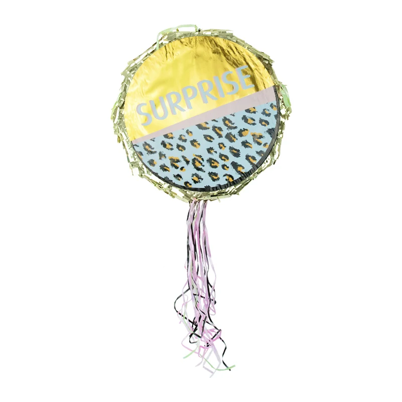 Золотой Леопард тема Pinata бумага сложенный сувениры игры подарки детей день