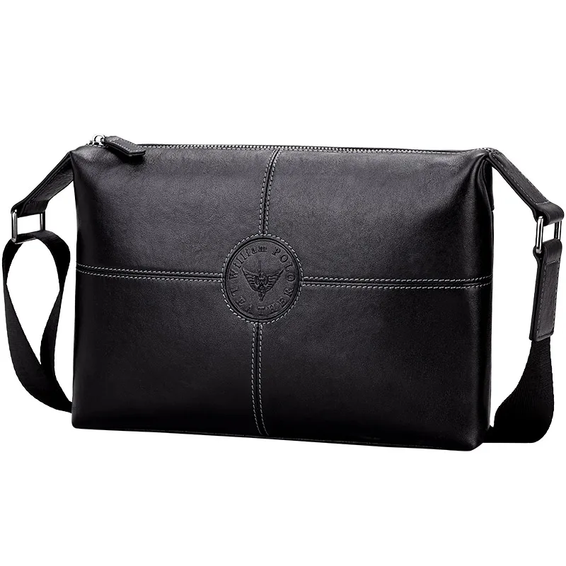 

WILLIAMPOLO new Messenger bag young men's shoulder bag leisure business briefcase 9.7-inch flat men's messenger bag