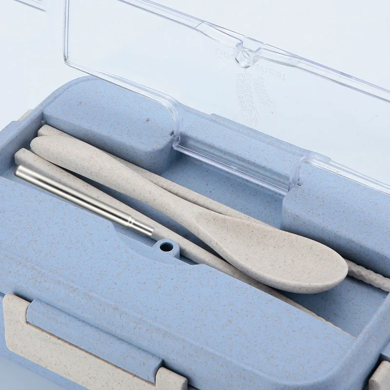 Контейнер для ланча, 3 отделения, Microwavable BPA, горячая еда, оснастки Bento для детей/мальчиков/девочек с столовыми приборами