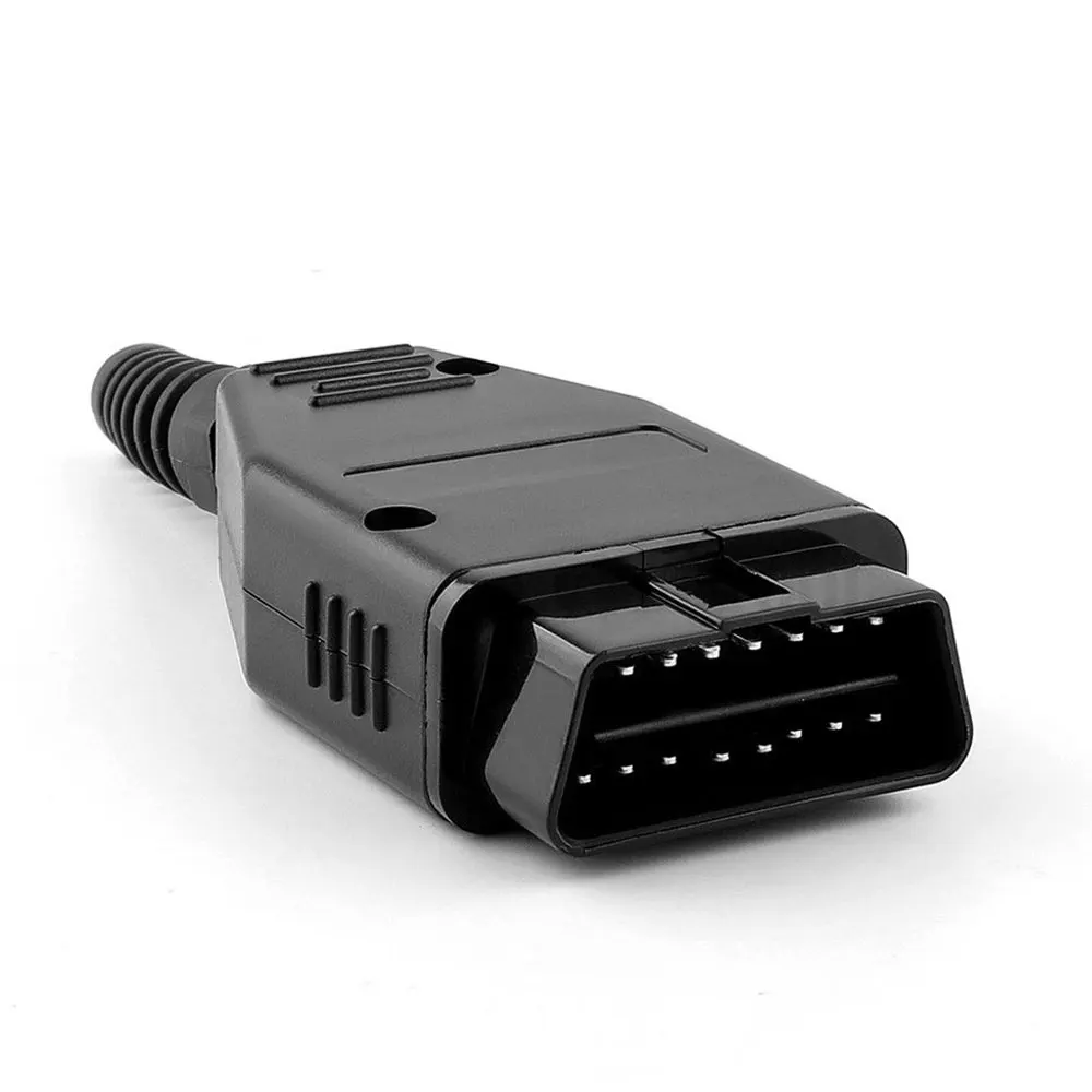 

Vehemo OBDII Diagnostic Cable Male Connector Car Adapter Connectors Universal Adapter Plug Shell Kit Vehicle DIY