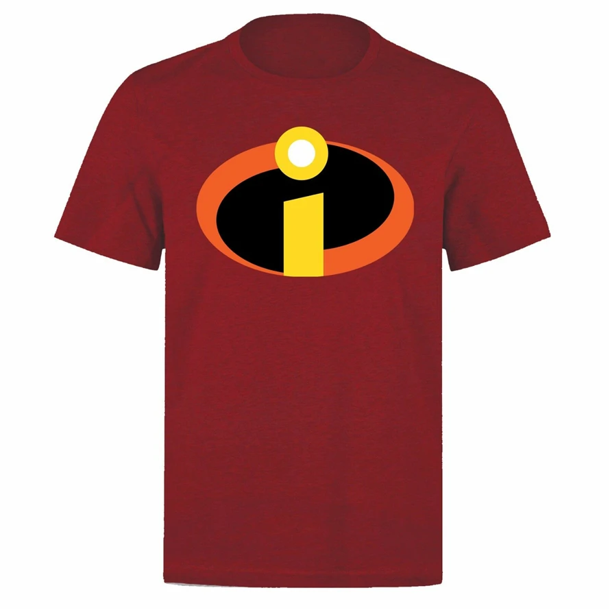 Суперсемейка логотип Семья супергероев унисекс Красная Футболка Slim Fit