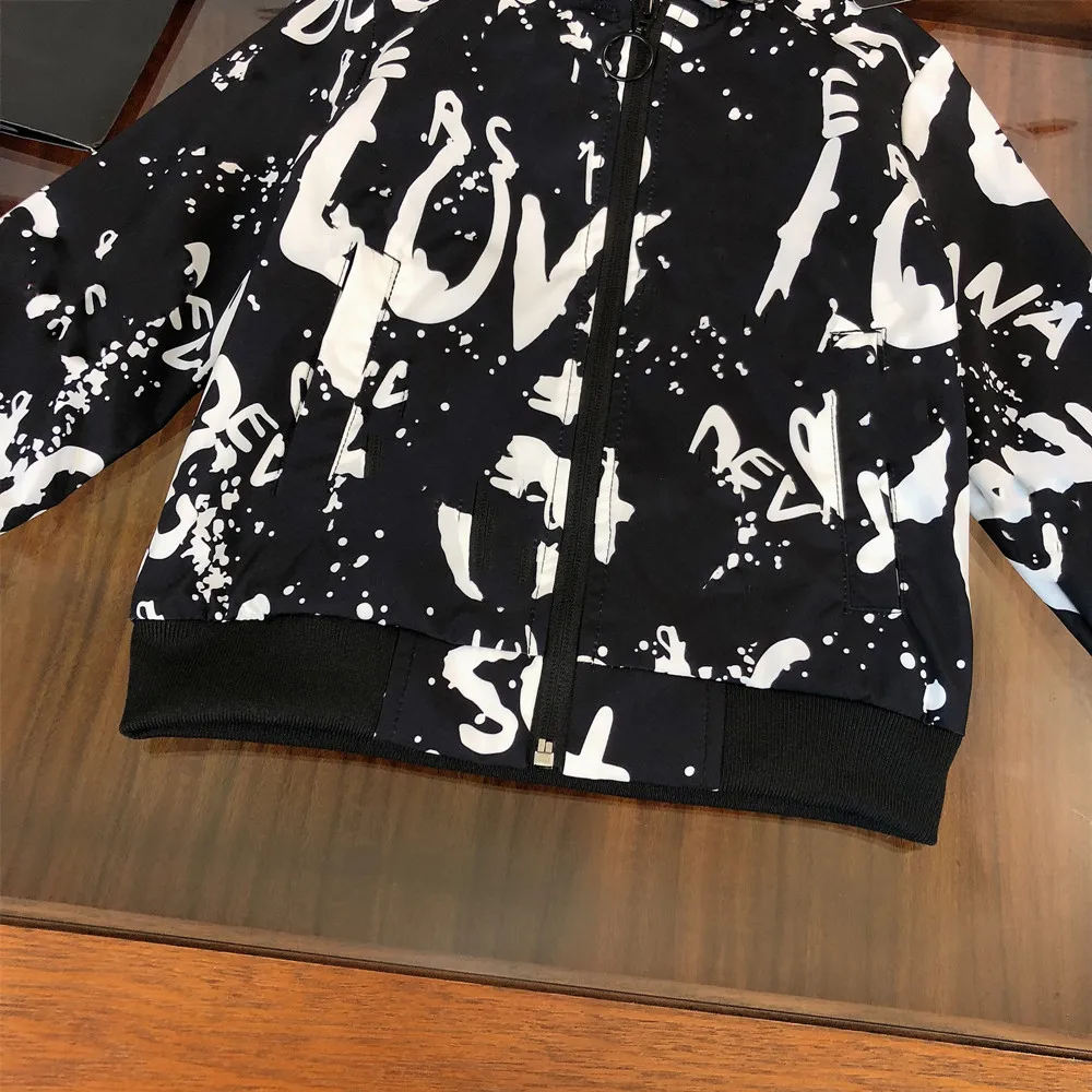 

High-end children's clothing 2021 new autumn and winter children's jackets boys hooded jacket baseball uniforms big children's