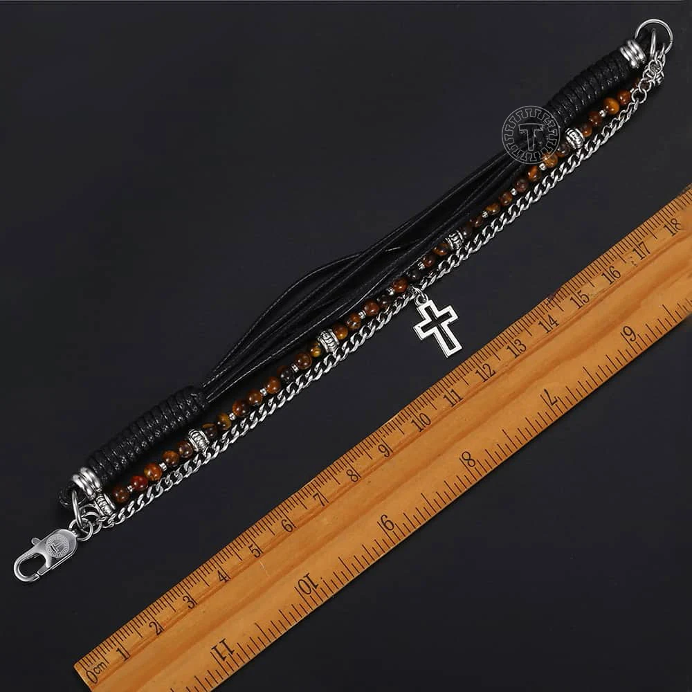 Trendsmax женский браслет из бисера для мужчин и женщин нержавеющей стали с подвеской