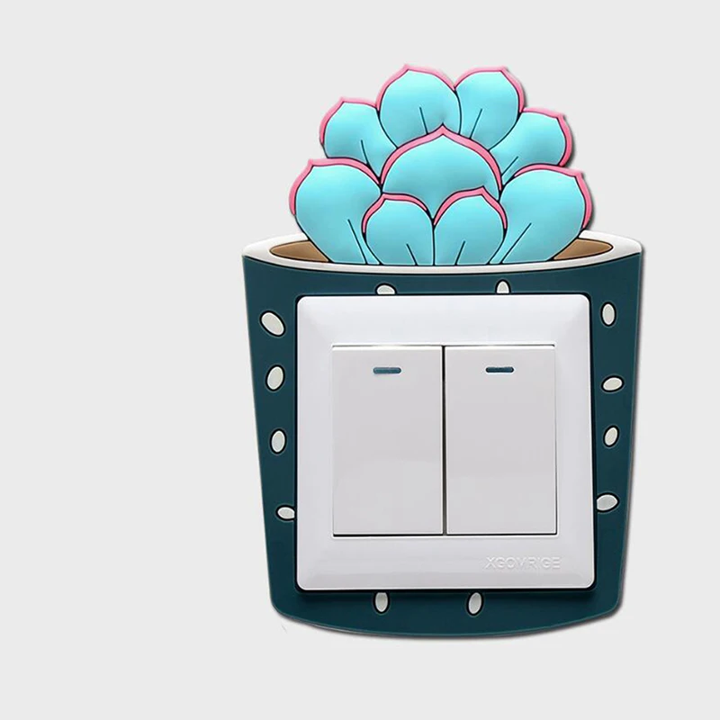 Мультяшный стерео светящийся Переключатель стикер для дома гостиной спальни