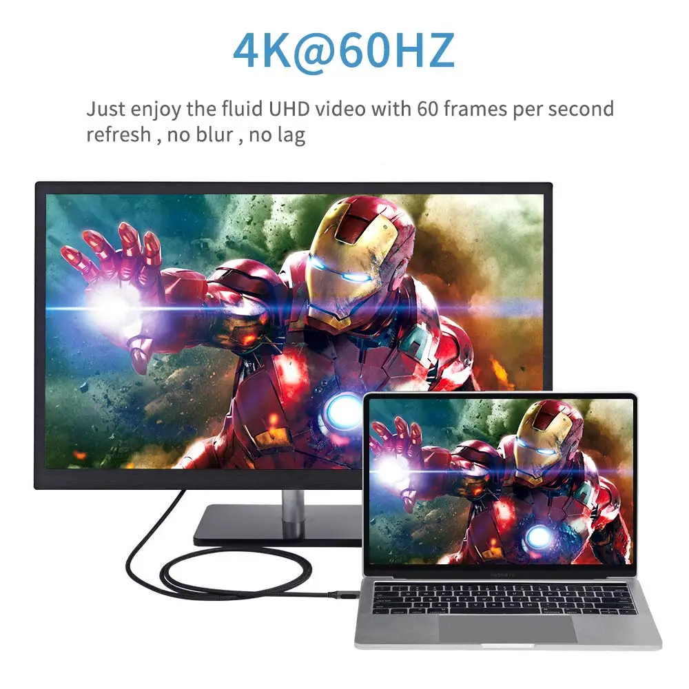 USB TYPE C Thunderbolt 3 совместимый с mini DisplayPort 4k для Macbook Air Pro Samsung dell XPS13 15 Apple cinema display|Кабели