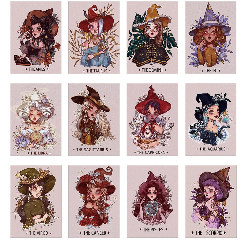 Алмазная 5D картина Девушка Зодиака сделай сам полноформатная круглая мультяшная