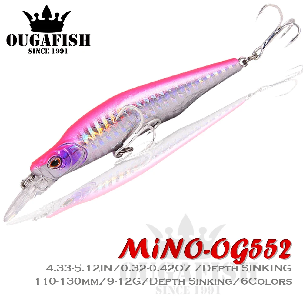 

2021 Minnow Fishing Lure Weights 9g-12g Singking Full Water Long-range Hard Metal Baits Saltwater Lures For Pike Artificial Bait